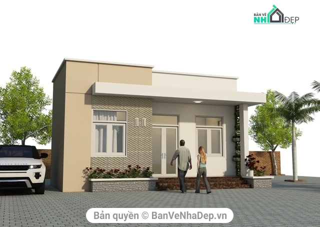 4 Model Sketchup Nhà Phố 1 Tầng Tải Nhiều 2019