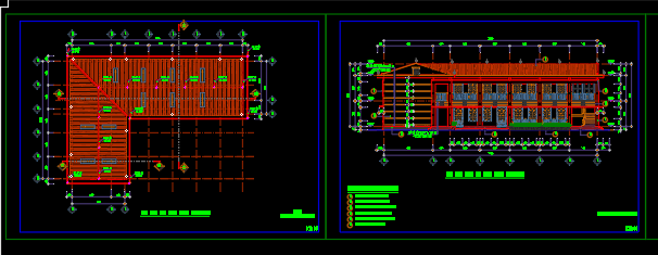 kiến trúc nhà 2 tầng,cad mẫu nhà,kiến trúc 2 tầng