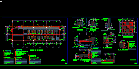 kiến trúc nhà 2 tầng,cad mẫu nhà,kiến trúc 2 tầng