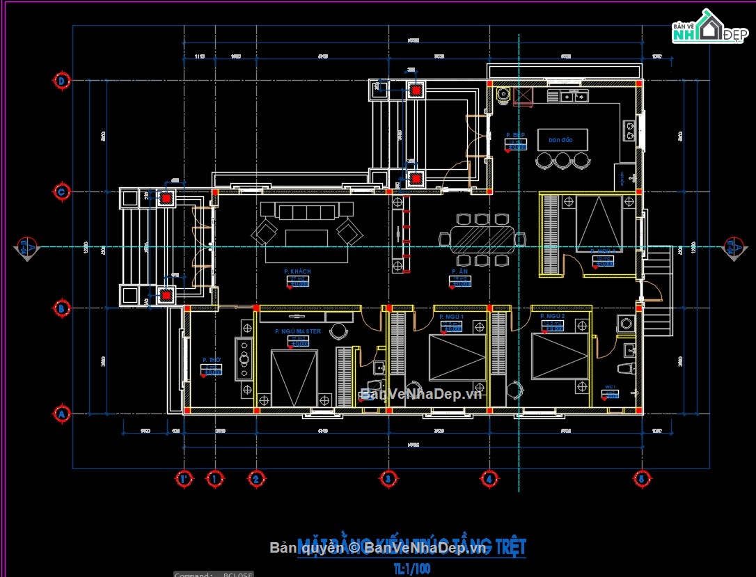 Bản vẽ nhà mẫu,nhà mái nhật,nhà mái nhật 1 tầng