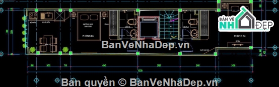 Nhà phố 4 tầng,cad nhà phố 4 tầng,file cad nhà phố 4 tầng