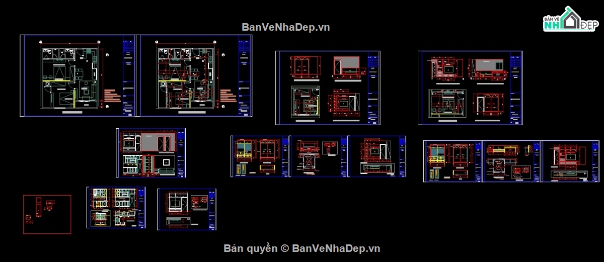 bản vẽ cad nội thất,nội thất căn hộ,nội thất chung cư,cad căn hộ,cad chung cư