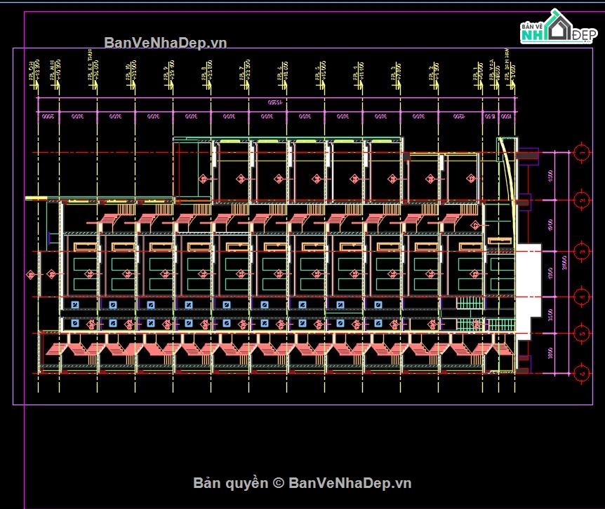 thiết kế văn phòng,kiến trúc văn phòng,bản vẽ cad tòa văn phòng