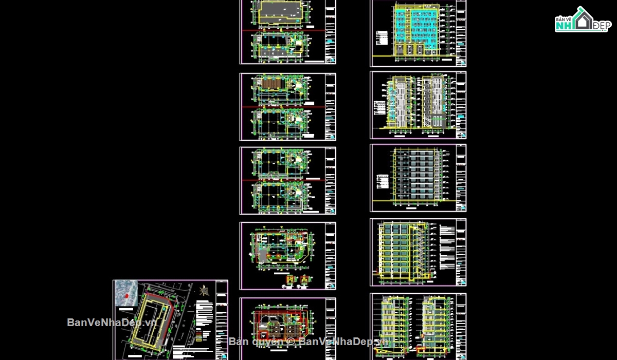 kiến trúc văn phòng,tòa nhà văn phòng,kiến trúc tòa nhà,bản vẽ cad tòa văn phòng