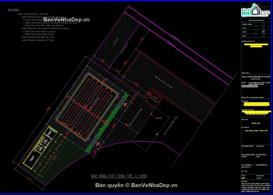 thiết kế bể bơi,kiến trúc bể bơi,bản vẽ cad thiết kế bể bơi,bản vẽ bể bơi ngoài trời