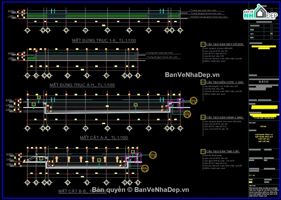 thiết kế bể bơi,kiến trúc bể bơi,bản vẽ cad thiết kế bể bơi,bản vẽ bể bơi ngoài trời