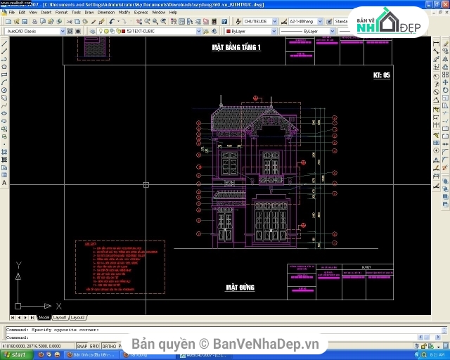 bản vẽ kiến trúc 6x13.8m,kiến trúc Nhà phố 2 tầng,Nhà phố 2 tầng 6x13.8m,bản vẽ nhà 2 tầng,mẫu nhà phố 2 tầng