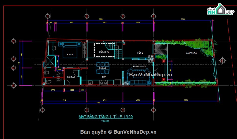 mẫu nhà phố 3 tầng,bản vẽ cad nhà phố,thiết kế nhà phố,kiến trúc nhà phố