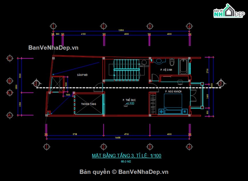 mẫu nhà phố 3 tầng,bản vẽ cad nhà phố,thiết kế nhà phố,kiến trúc nhà phố