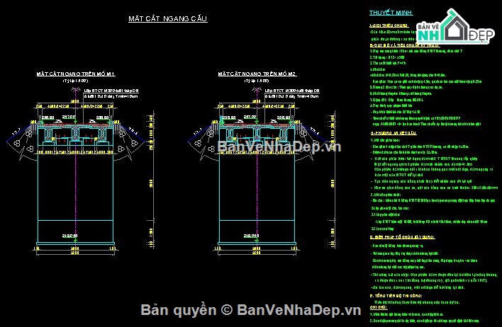 phương án cầu,cầu cống,lập phương án cầu,bản vẽ cầu nhịp 15m