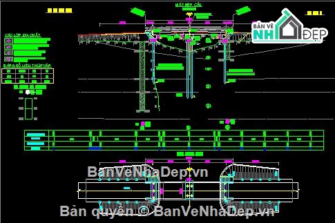 phương án cầu,cầu cống,lập phương án cầu,bản vẽ cầu nhịp 15m
