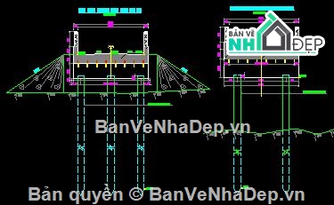 phương án cầu,cầu cống,lập phương án cầu,bản vẽ cầu nhịp 15m