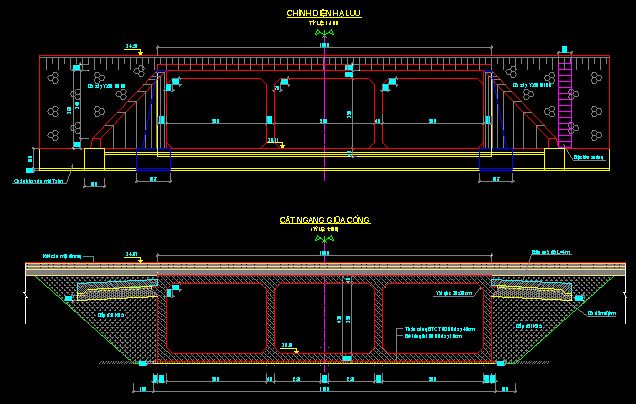 phương án cầu,cầu cống,lập phương án cầu,bản vẽ cầu nhịp 15m