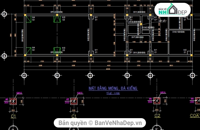 bản vẽ kết cấu nhà 2 tầng,bản vẽ nhà phố 2 tầng,bản vẽ nhà phố,nhà phố 2 tầng,autocad nhà phố 2 tầng