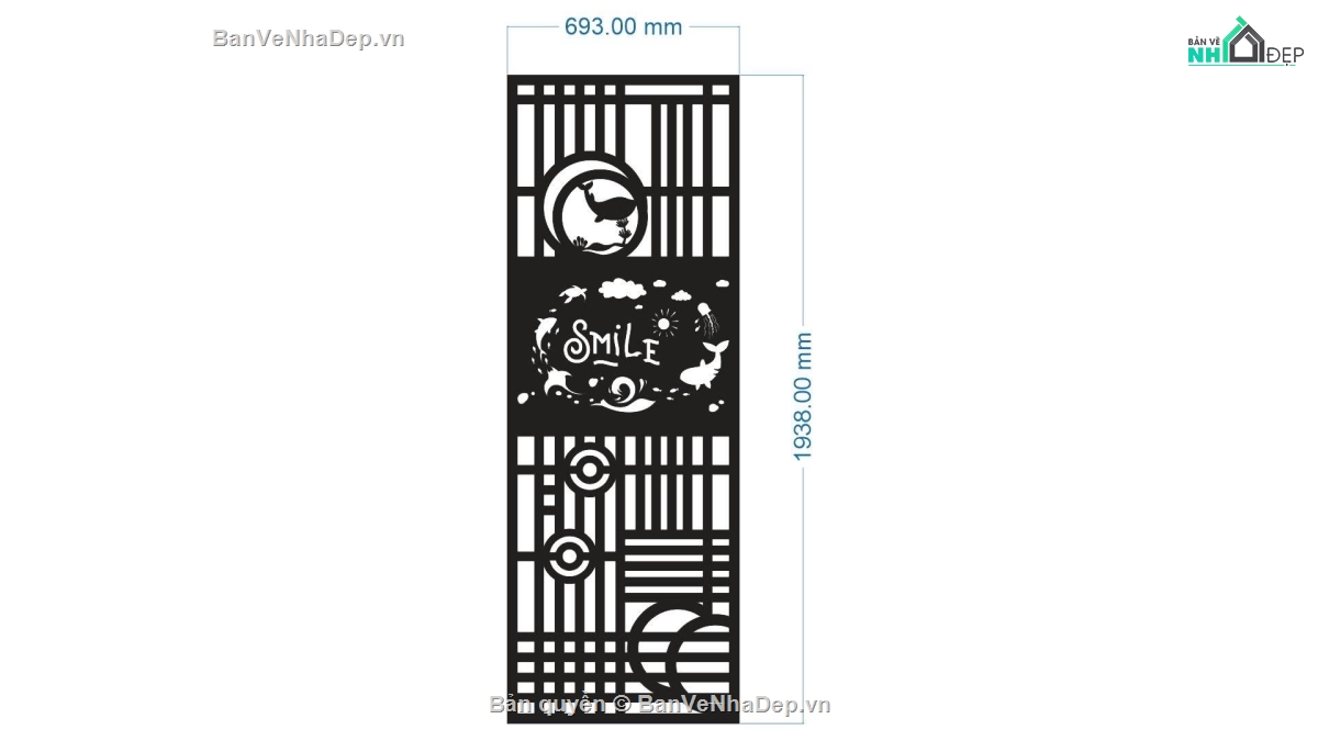 cổng 1 cánh,cổng dxf,cổng cnc