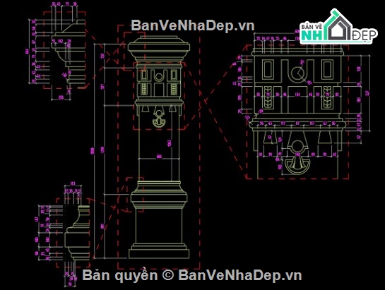 Cổng tường rào,file cad cổng tường rào,cổng tường rào file cad