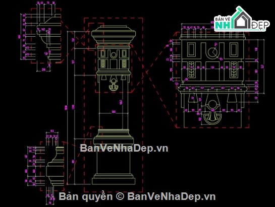 Cổng tường rào,file cad cổng tường rào,cổng tường rào file cad