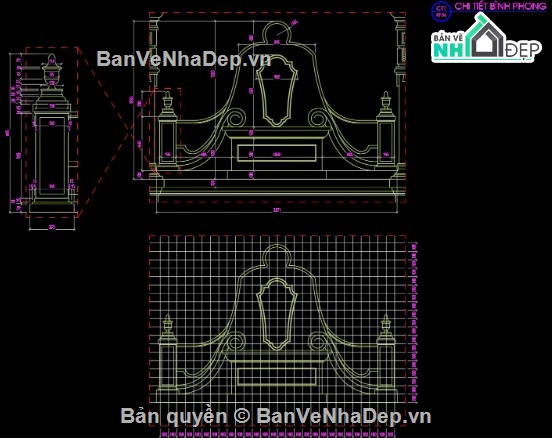Cổng tường rào,file cad cổng tường rào,cổng tường rào file cad