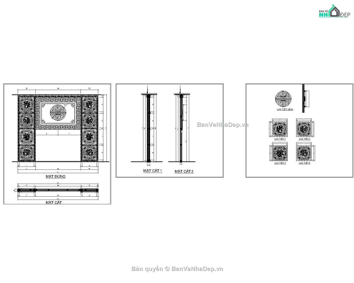 Phòng thờ,CNC tứ quý,file cad phòng thờ,file CNC phòng thờ,vách ngăn cnc đẹp,hoa văn tứ quý