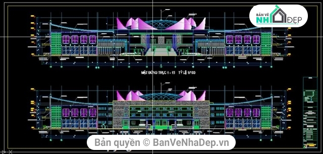 trung tâm hội nghị,bản vẽ trung tâm hội nghị quốc gia,trung tâm hội nghị tỉnh,thiết kế thi công,Hồ sơ thiết kế