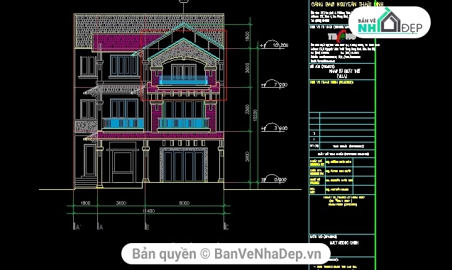 Thiết kế biệt thự,biệt thự gia đình,Bản vẽ thiết kế biệt thự