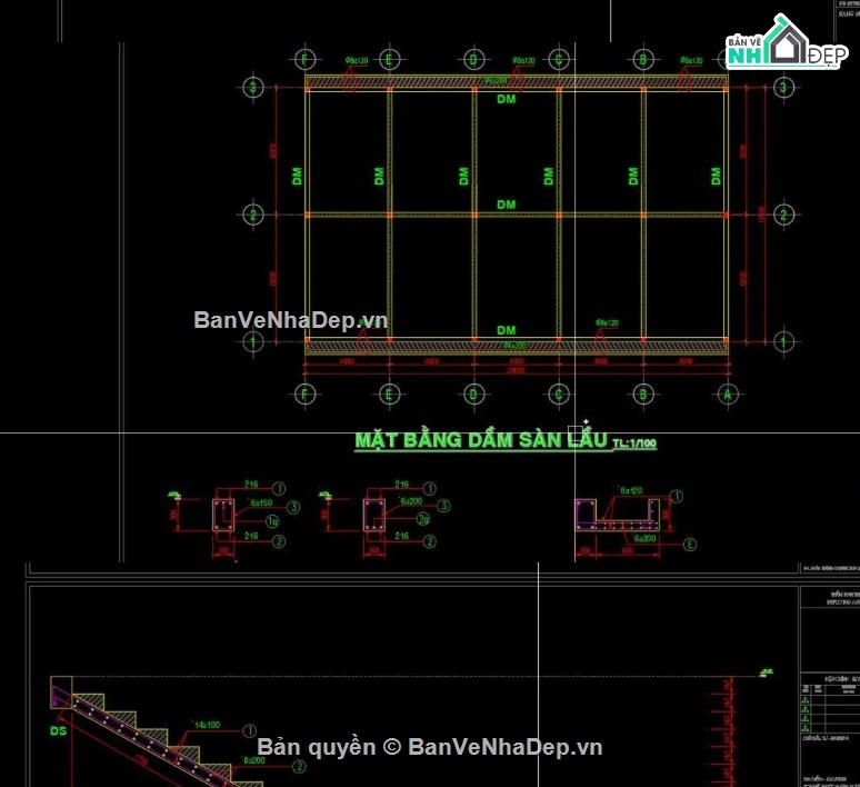 file CAD nhà sinh hoạt công nhân,nhà sinh hoạt công nhân khung thép,bản vẽ nhà công nghiệp 2 tầng