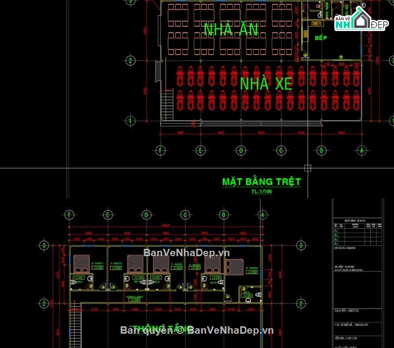 file CAD nhà sinh hoạt công nhân,nhà sinh hoạt công nhân khung thép,bản vẽ nhà công nghiệp 2 tầng
