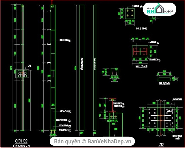 bản vẽ nhà xưởng,kiến trúc nhà xưởng,kết cấu nhà xưởng,nhà xưởng kích thước 65 x 40m