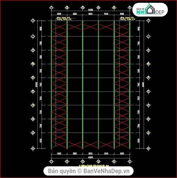 bản vẽ nhà xưởng,kiến trúc nhà xưởng,kết cấu nhà xưởng,nhà xưởng kích thước 65 x 40m