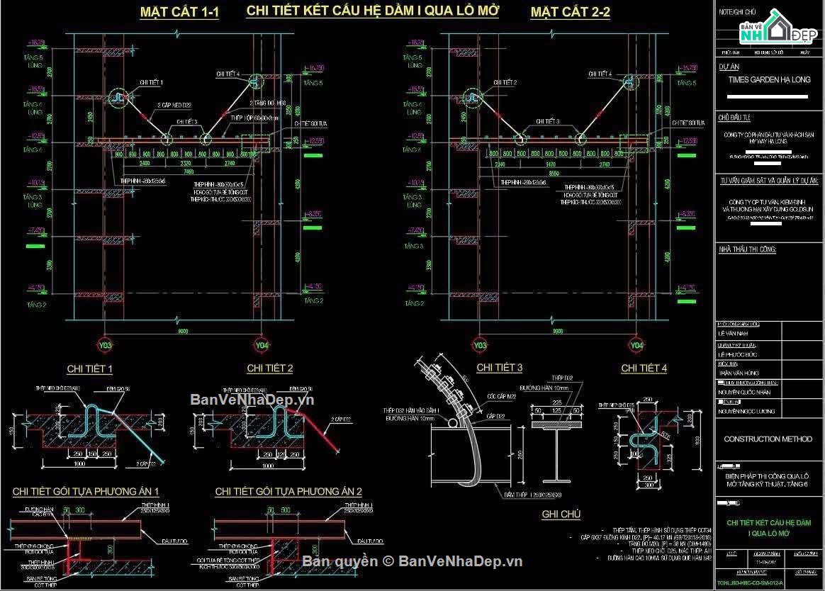 Bản vẽ thi công,Bản vẽ dầm,dầm sàn ô tô