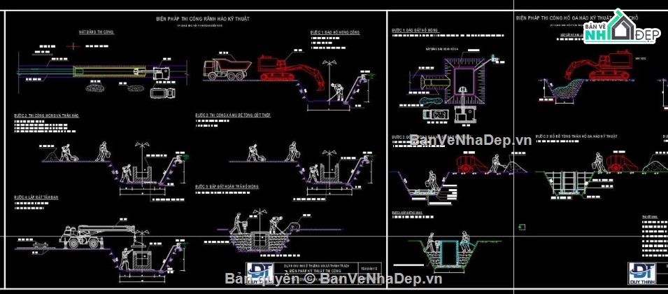 file CAD hạ tầng kỹ thuật,biện pháp thi công san nền,biện pháp thi công cấp thoát nước