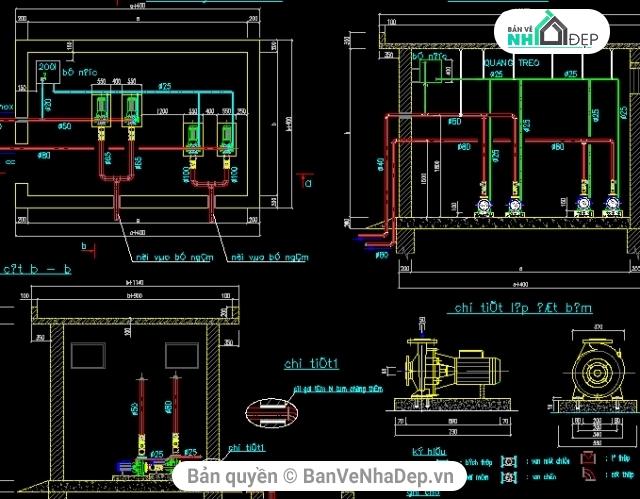 40 bản vẽ Autocad công trình xã hội miễn phí