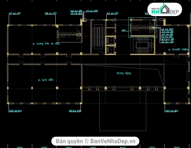 nước nhà công vụ,PCCC nhà công vụ,nước +PCCC,bản vẽ hệ thống cấp thoát nước,hệ thống cấp thoát nước nhà công vụ