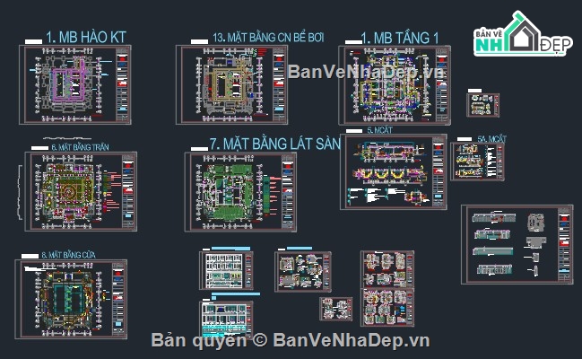 chi tiết,thiết kế hồ bơi,nhà đầy đủ chi tiết,đẹp