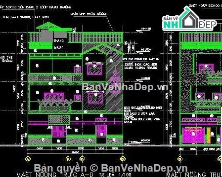 khách sạn,bản vẽ khách sạn 3 tầng 30x12m,kiến trúc khách sạn 3 tầng