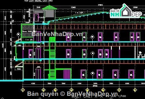 khách sạn,bản vẽ khách sạn 3 tầng 30x12m,kiến trúc khách sạn 3 tầng