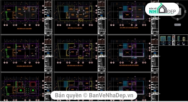 kiến trúc 2 tầng,bản vẽ biệt thự 2 tầng,thiết kế biệt thự 2 tầng,biệt thự đôi 2 tầng KT 10x22.83m