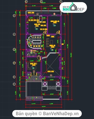 nhà 3 tầng,nhà ở 8x20m,thiết kế nhà 3 tầng,Hồ sơ thiết kế,3 tầng,biệt thự 3 tầng