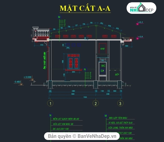 Nhà dân 1 tầng,nhà cấp 4 đẹp,mẫu nhà cấp 4,nhà 1 tầng