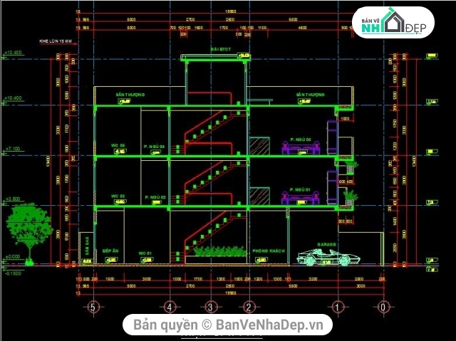 Mẫu nhà phố 5x20m,nhà phố 3 tầng,nhà dân 3 tầng 1 tum,kiến trúc nhà 3 tầng 1 tum,kiến trúc 3 tầng 1 tum