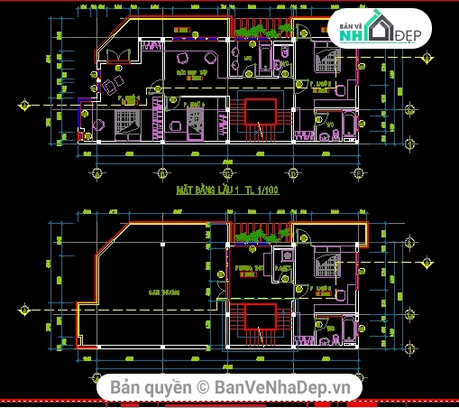 Nhà 3 tầng 6.5x16 m,Nhà 3 tầng 6.5x16m có phối cảnh,kiến trúc nhà 3 tầng đẹp,bản vẽ nhà phố 3 tầng,mẫu nhà phố 3 tầng