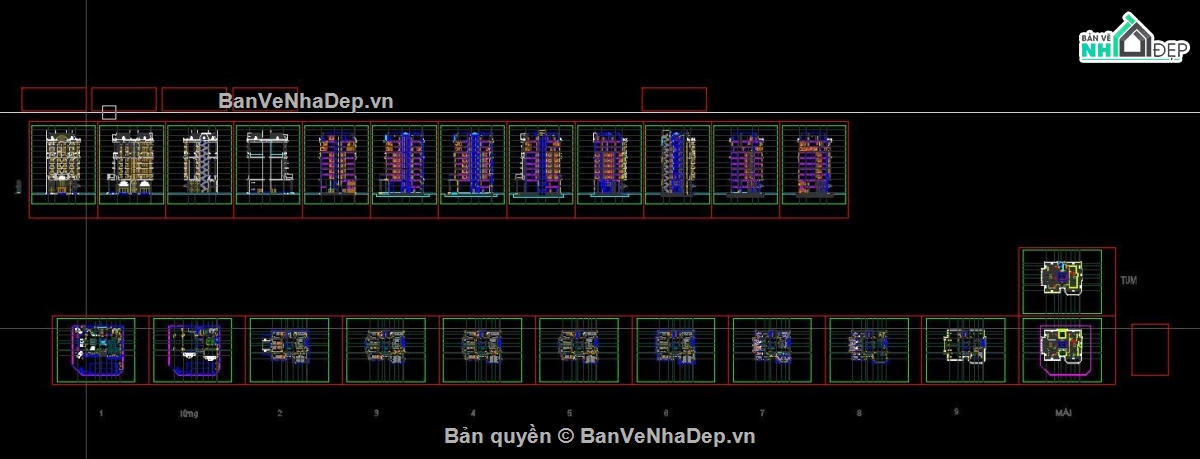 khách sạn tân cổ điển,khách sạn,khách sạn 10 tầng,Bản vẽ khách sạn