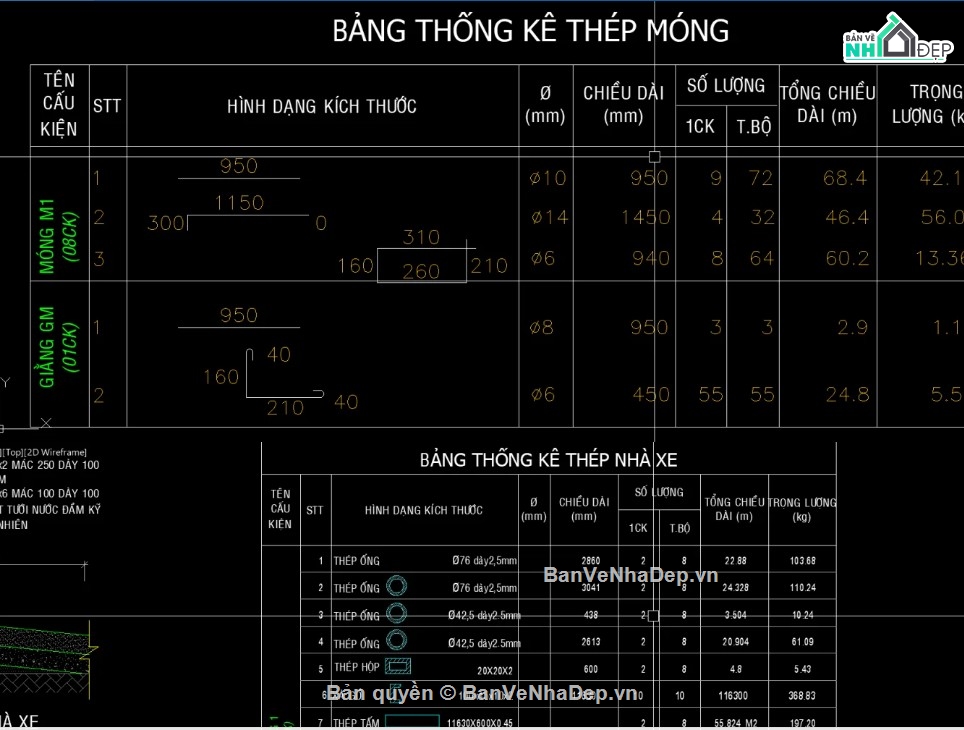 nhà để xe,nhà để xe khung thép,file cad nhà để xe khung thép