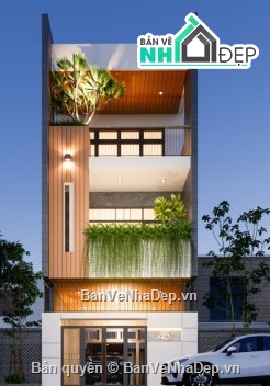 Bản vẽ nhà phố,nhà phố 3 tầng,Bản vẽ