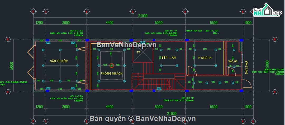 Bản vẽ nhà phố,nhà phố 3 tầng,Bản vẽ