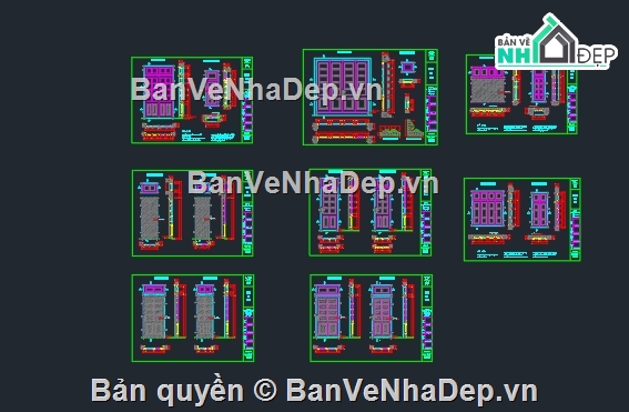 kiến trúc 4 tầng,4 tầng,Bản vẽ nhà 4 tầng,nhà phố 4 x 13 m,nhà mặt phố,kiến trúc 3 tầng