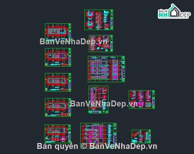 kiến trúc 4 tầng,4 tầng,Bản vẽ nhà 4 tầng,nhà phố 4 x 13 m,nhà mặt phố,kiến trúc 3 tầng