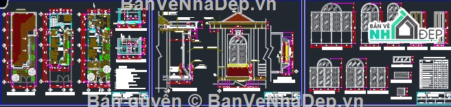 kiến trúc nhà,kiến rúc,2D,Bản vẽ kiến trúc nhà 3 tầng,Bản vẽ kiến trúc nhà phố,kiến trúc  nhà 2 tầng