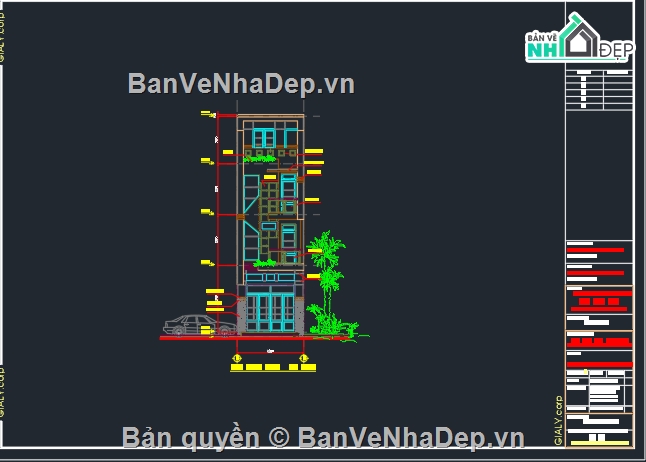 kiến trúc nhà 3 tầng,nhà 3 tầng,kiến trúc 3 tầng,kiến trúc nhà phố 3 tầng,file cad nhà phố 3 tầng