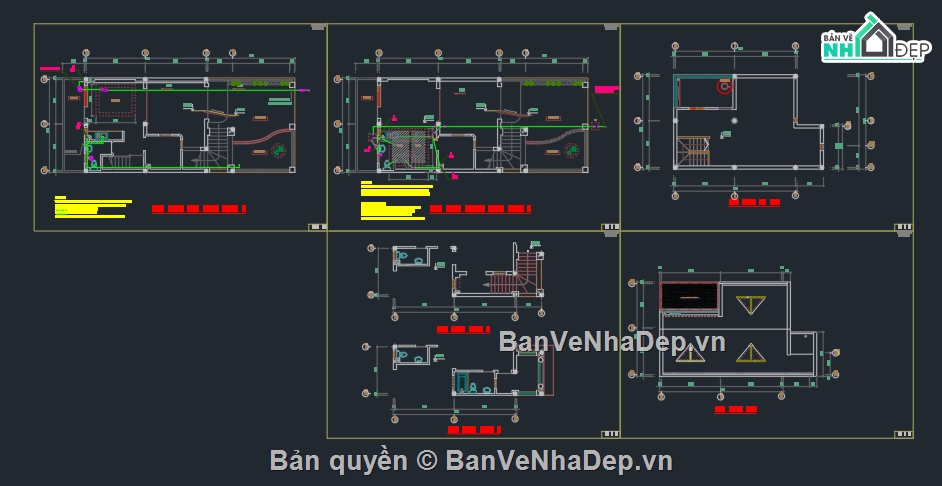 file cad nhà phố 3 tầng,nhà phố 3 tầng,bản vẽ nhà phố 3 tầng